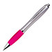 LANCE® Kugelschreiber Rio Satin, blaue Mine, silber/magenta