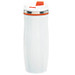 Metall-Isolierbecher Smooth, 400 ml, weiß/orange