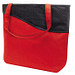 Joytex® Einkaufstasche XL mit Reißverschluss Knobs, rot/schwarz