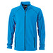 JAMES & NICHOLSON Unisex Fleecejacke, blau, L