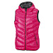 JAMES & NICHOLSON Damen Daunenweste, pink/dunkelgrau, M