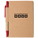 Notizbuch mit Kugelschreiber Mini, liniert, natur/rot