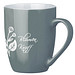Tasse Gloria, 370 ml, grau/weiß