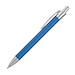 Metall-Druckkugelschreiber Brushed, blaue Mine, blau