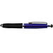 PENKO® Metall-Touch-Kugelschreiber Soft Grip, blaue Mine, blau/metallic
