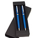 Schreibset City, schwarze Mine, Blau/Metallic