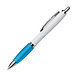 LANCE® Kugelschreiber Milano, blaue Mine, weiß/hellblau