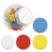 Mini-Bonbonglas mit Jelly Beans, silber