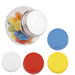 Mini-Bonbonglas mit Jelly Beans, blau
