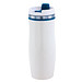 Metall-Isolierbecher Smooth, 400 ml, weiß/dunkelblau