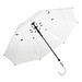 FARE® Automatik-Stockschirm Pure, transparent/weiß