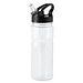 Trinkflasche mit Trinkhalm Colour, 600 ml, transparent