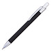 PENKO® Metall-Kugelschreiber Brushed, blaue Mine, schwarz