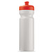Trinkflasche, 750 ml, weiß/rot