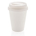 XD COLLECTION Wiederverwendbarer doppelwandiger Kaffeebecher, 300 ml, weiß