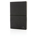 XD COLLECTION Notizbuch aus recyceltem Leder, DIN A5, liniert, grau