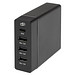 ADAPT PD-Powerstation aus recyceltem Kunststoff, 72W, schwarz