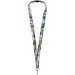 Addie Sublimation Lanyard mit Sicherheitsverschluss aus recyceltem PET Kunststoff, schwarz, 25mm