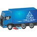Adventskalender LKW,  Alpenmilch-Schokotäfelchen, LED Tanne