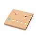 AINSLEY. Büroset 2-in-1- aus 100 % Recyclingpapier mit 6 Haftnotizblöcken, Natur
