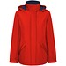 America wattierter Parka für Damen, rot, XL
