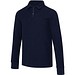 Apollo 245 g/m² Langarm Poloshirt Unisex mit Reißverschluss, navy, XS