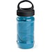 ARTX PLUS. Sporthandtuch aus Polyamid und Polyester mit Flasche (440 mL) aus PP und PET und einem integrierten Karabinerhaken am Deckel, Hellblau