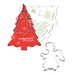 Backförmchen mit Rezeptblock, Tannenbaum, Engel, 1-seit. Druck