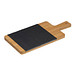 Bambusbrettchen mit Schiefereinsatz, beige