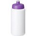 Baseline Plus grip Sportflasche mit Sportdeckel, 500 ml, weiss,lila