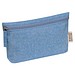 Baumwolletui mit Reißverschluss , blau