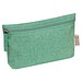 Baumwolletui mit Reißverschluss , grün