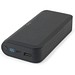 BECKER 20. 20'000 mAh Powerbank aus recyceltem ABS (100% rABS) mit 15W superschnellem kabellosem Ladegerät, Schwarz