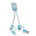 BERNERS. Superschnelles 6-in-1-USB-Kabel aus recyceltem PET (100% rPET), Gemischt