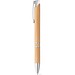BETA BAMBOO. Kugelschreiber aus Bambus mit Clip und Details aus Metall, Natur