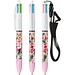 BIC® 4 Colours® Fashion mit Lanyard Kugelschreiber Weiß/Pastelllila