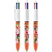 BIC® 4 Colours® Feiner Kugelschreiber Weiß/Orange