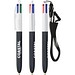 BIC® 4 Colours® Wood Style mit Lanyard Weißes/Schwarzes Holz