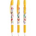 BIC® Media Clic Grip Kugelschreiber Weiß/Gelb Blaue Tinte