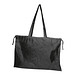 Bio Baumwolltasche (GOTS) mit Verschluss , schwarz