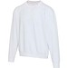 Boris Oversize Sweatshirt mit Rundhalsausschnitt aus recycelter 280 g/m2 Bio Baumwolle (OCS), unisex, weiss, XS