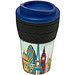 Brite-Americano Isolierbecher mit Schutzring Reifenprofil, 350 ml, Mid Blue