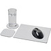Brite-Mat® Mauspad- und Untersetzer-Set 1, je 1 Untersetzer, rund / eckig, schwarz