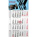 Geiger-Notes Monatskalender Budget 4 Bestseller, inkl. Druck, rot