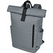 Byron 15,6 Zoll GRS RPET Roll-Top Rucksack 18 L, hellgrau