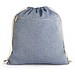 CHANCERY. Turnbeutel mit recycelter Baumwolle (70%), Polyester (30% rPET) (140 g/m²), Blau