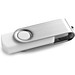 CLAUDIUS 4GB. USB-Stick 4 GB mit Metallclip, Weiß