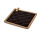 CLOVES. Topflappen für Küchentöpfe aus Baumwollgewebe (275 g/m²), Schwarz