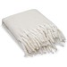 COMFY. Decke aus recyceltem Polyester (100% rPET) (300 g/m²), mit Mohair-Feeling, Beige