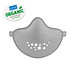 koziol Gesichtsmaske Community Mask, grau koziol Gesichtsmaske Community Mask, grau